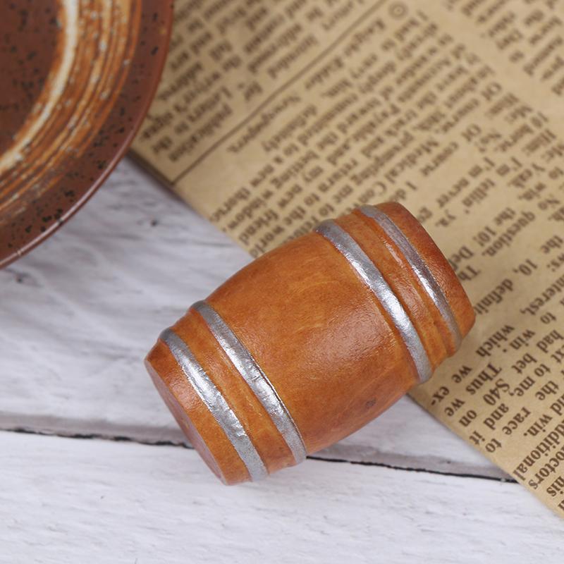 1:12 Casa delle Bambole Miniatura Mini Botte di Birra in Legno Decorazione per la Casa
