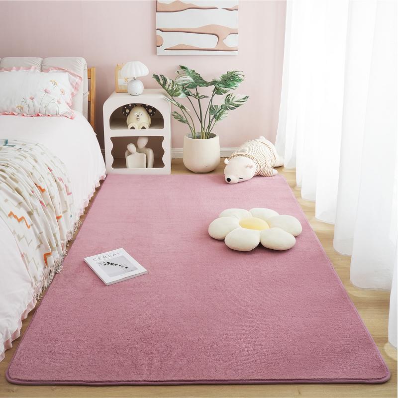 Ultra Soft Short Plush Carpet Thick Sofa Area Rug for Living Room Non-Slip Warm Kid Bedroom Floor Mat Cozy Home Decor Large Rug