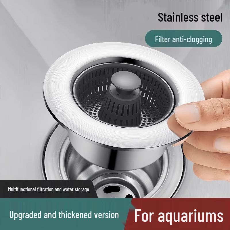 2-Pack Kitchen Sink Water Stoppers - Anti-Odor Pop-Up Cores