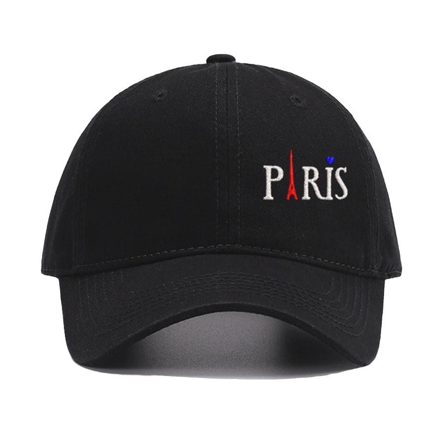 Stickerei PARIS Eiffelturm Unisex Baseballkappe Weiche Baumwolle Sonnenhüte Damen Verstellbar Snapback Sonnenhut Kappe für Erwachsene Kopfbedeckung