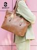 Zency Große Kapazität Damen Umhängetasche Retro Tote Geldbörse