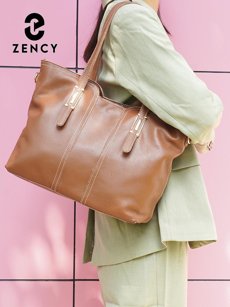 Zency Große Kapazität Damen Umhängetasche Retro Tote Geldbörse