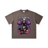 260 GSM Double Yarn 32 Count 100% Cotton Black Clover V1 Asta Print Unisex Heavy Cotton T Shirt