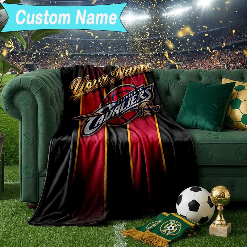Custom Name Blanket Cleveland Lights Shadows Blanket Bedding Blanket for Travel, Camping, Living Rooms, Offices, Sofas, Fan Christmas gift