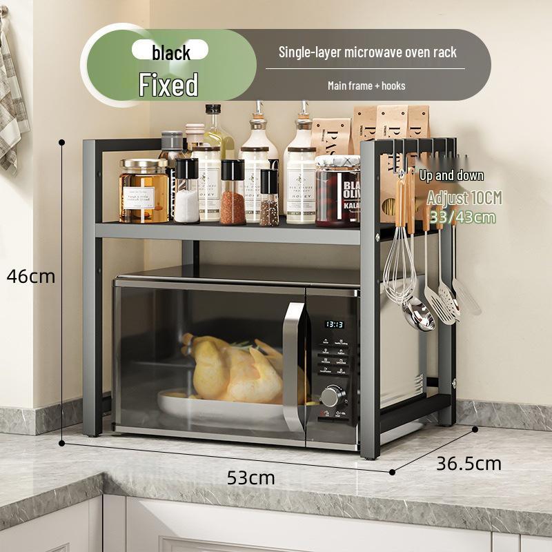 Extendable Kitchen Storage Rack for Microwave & Rice Cooker