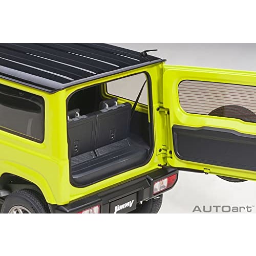 AUTOart 1/18 Scale Suzuki Jimny (JB64) Yellow with Black Roof, Finished Model, 78501