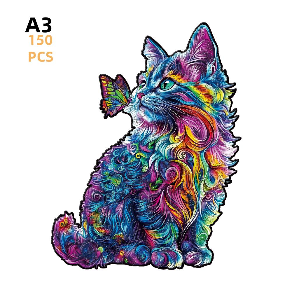 Brain Teaser 3D Wooden Puzzle Ideal for Adult Children Rainbow Fantasy Infant Dragons Animal Irregular Christmas Present Boxs Playthings