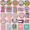 Eyecatching Cartoon Pink Animal Geometric Alloy Brooch Pin Stylish For Individuals Fashionforward