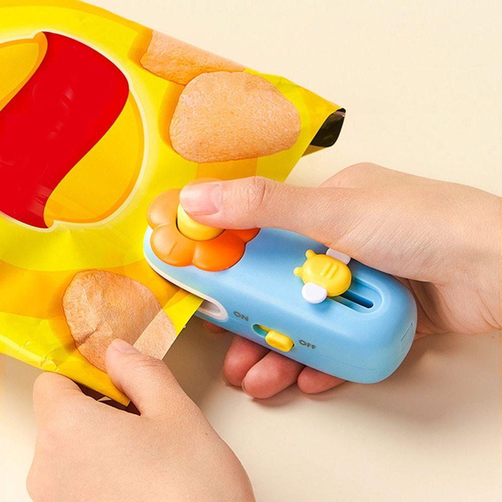 Mini Heat Bag Sealing Machine Rechargeable 2 In 1 Bag Sealer New Vacuum Bag Sealer  Home Use