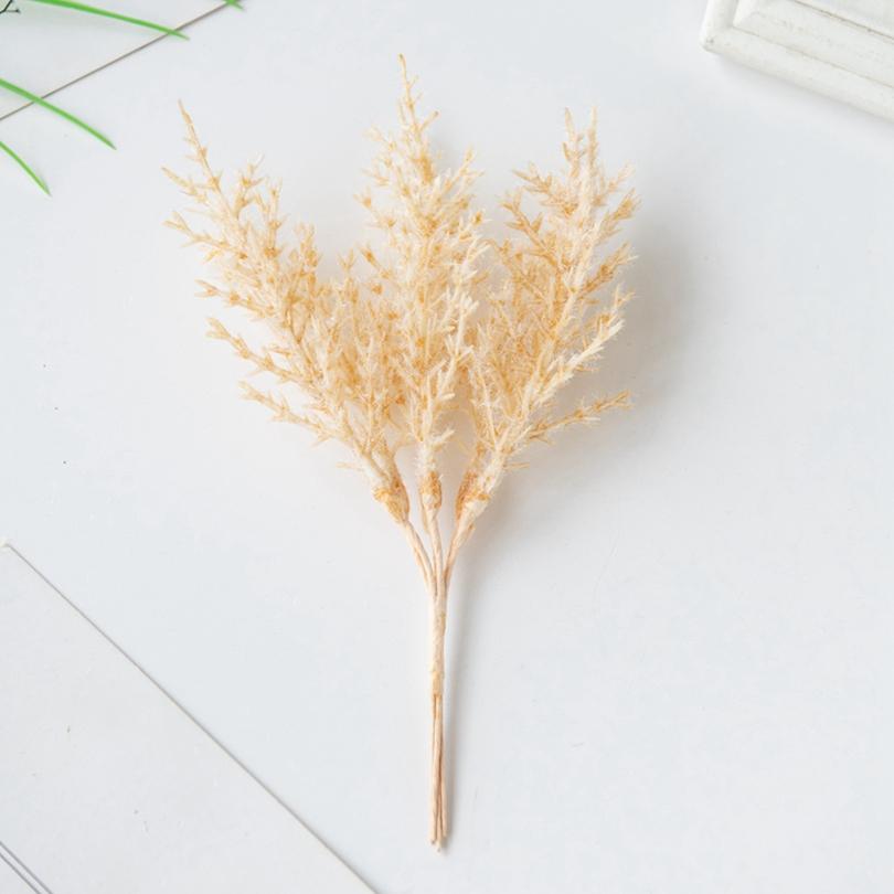 5/10Pcs Artificial Plant Golden Silvery Branch Christmas Tree Wreath Homes Wedding Accessory High Quality Artistic Decoration