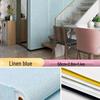 Self-Adhesive 3D Linen Wallpaper: Antibacterial, Waterproof, Mildew-Proof Wall Sticker for Bedroom Renovation