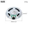 uxcell 4Pcs 16 Ohm Small Speaker Metal Shell Round Internal Micro Magnet Speaker Mini Speaker for DVD EVD Multimedia Mobile Portable Advertising