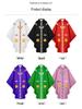 Medieval Halloween Priest Cloak with Tassels: Cosplay Long Robe Costume