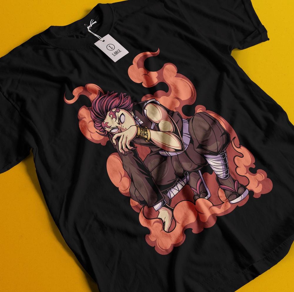 

Demon Slayer Shirt Tanjiro Tshirt Zenitsu T-Shirt Muzan Doma Tee Inosuke Nezuko XL