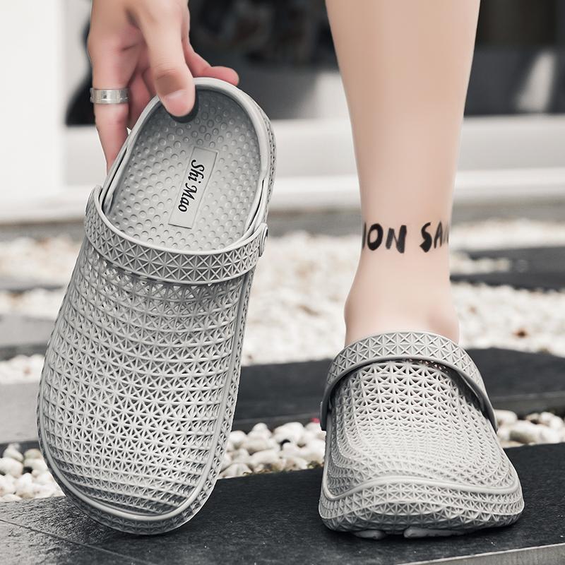 Summer Fashion New Men'S Sandals Breathable Closed Toe Dual Purpose Beach Shoes Suitable For Indoor Or Outdoor Leisure