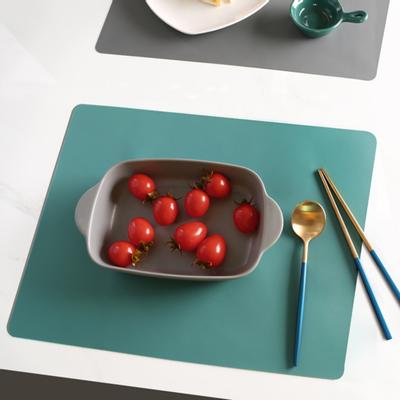 Kids Place Mat Square Shape Heat Insulation Silicone Kitchen Kids Dinner Mat for Home