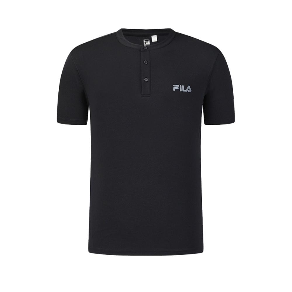 FILA Fitness Fashion Minimalist Classic Sports Training Casual Comfortable Short Sleeve T-Shirt Men tops Black A51M621101FBK