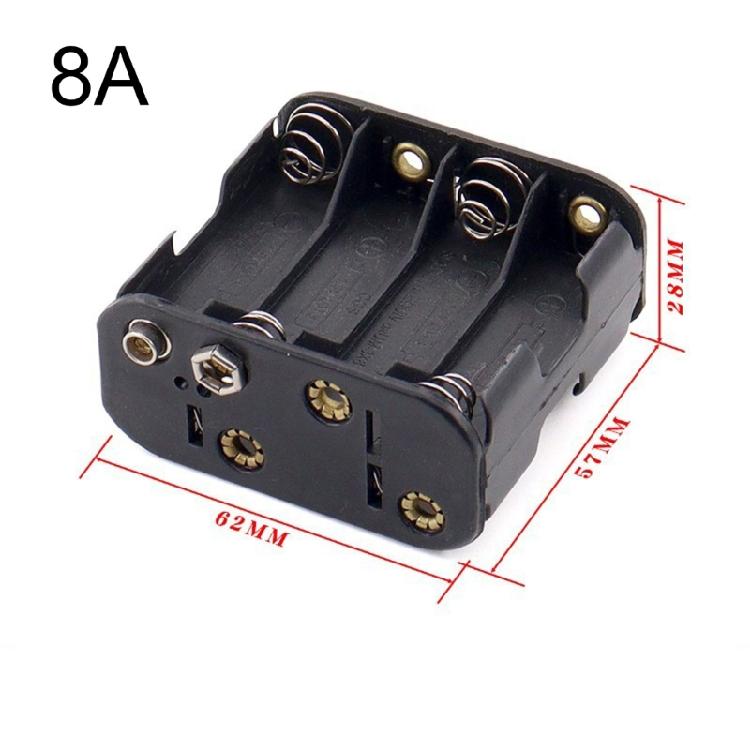 Shockproof 2/3/4/6/8 Slot LR06 Battery Holder Lightweight 2/3/4/6/8 Slots Container Battery Holder For Camping Equipment
