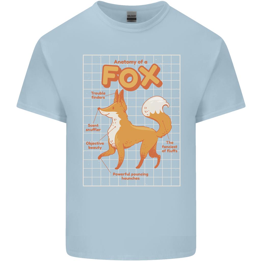 Anatomy of a Fox Funny Foxes Unisexs Light Cotton TShirt