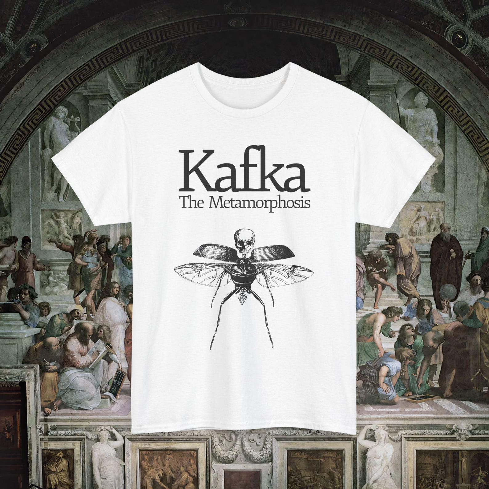 Franz Kafka Tee, Dark Academia Literary Shirt M