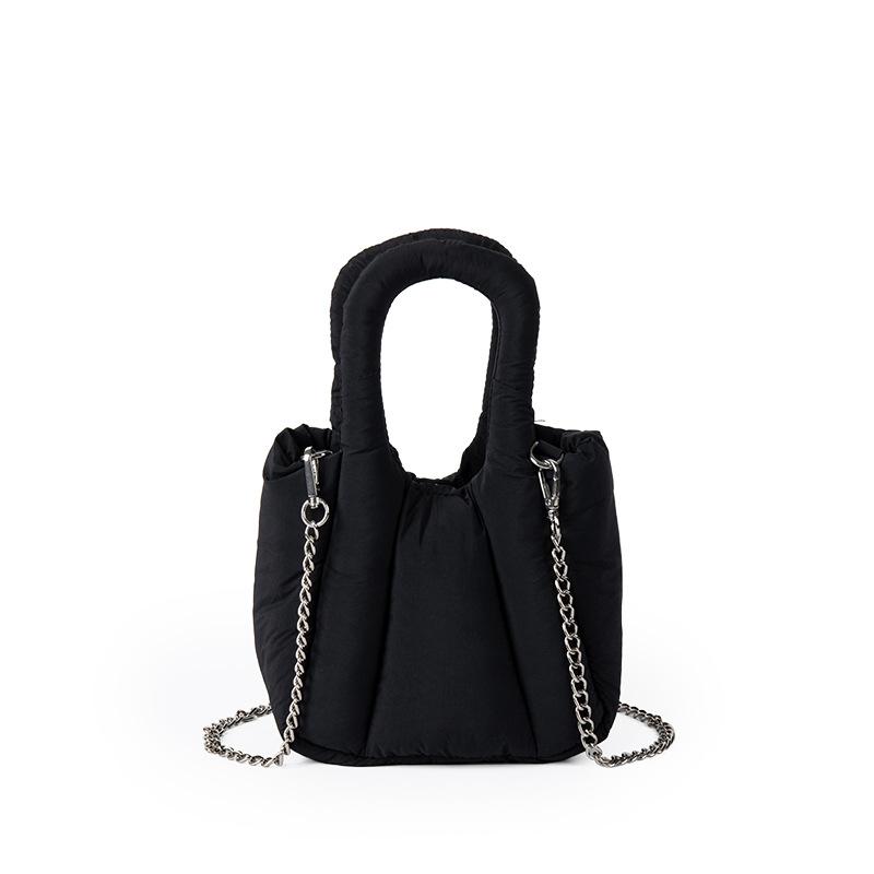 Handbag Senior Sense Chain Crossbody Bag Single Shoulder Female Niche Candy Color Padded Cotton Down Bag