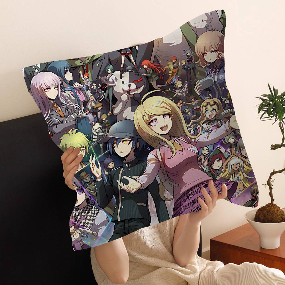 Anime Game Danganronpa Lucky Dragon Pillow Cover Sofa Cushion Cover Home Room Decoration Children Gift