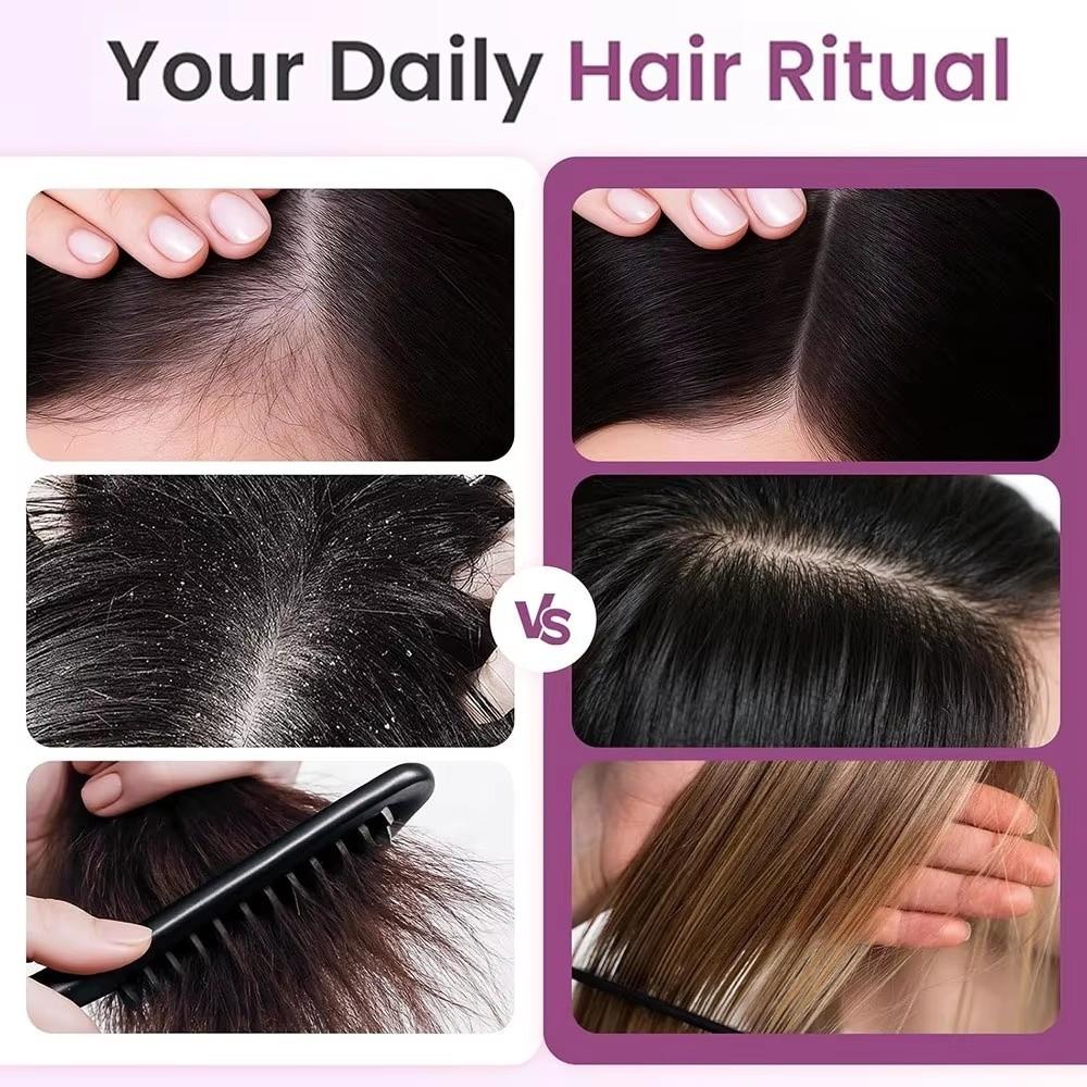 Red Light Blue Light Scalp Massager Ultrasonic Vibration Spray Massage Comb Gift for Girlfriend