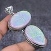 Pink Triplet Opal Gemstone 925 Sterling Silver Jewelry Pendant 3.31"