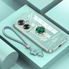 Custodia A79 5G Lussuosa Cover con Anello di Diamanti Per OPPO A79 5G A93 A38 4G Realme C33 C35 C55 Custodia per Telefono con Cordino Custodia Placcata A 79