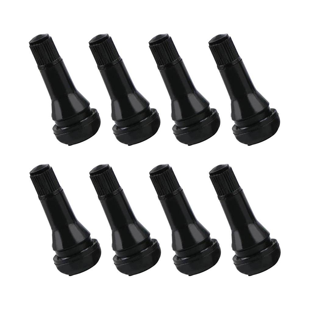 Anboli 8pcs Air Valve with Valve Core Rubber Valve TR413 Tire Snap-in Valve Short