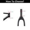 Gabeln für Fahrrad Gabeln 3K Carbon Gabeln 20 Zoll Für Faltrad BMX Kinder Rennrad Gabelstützen Scheibenbremse/V-Brake/C-Brake