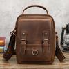 Genuine Leather Men's Shoulder Bag Trendy Retro Fashion Crossbody Crazy Horse Outdoor Travel