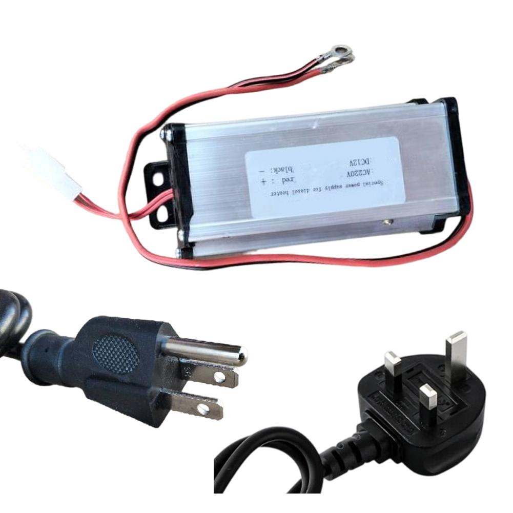 230V To 12V Diesel Air Heater Power Converter Adapter Lightweight Construction