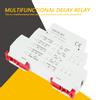 GRT8?M1 Multifunctional Delay Time Relay with 10 Functions DIN Rail Mount AC 230V
