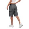 Damesommerarbeidsbukser er løse, komfortable, avslappede, moteriktige med flere lommer og ensfargede shorts