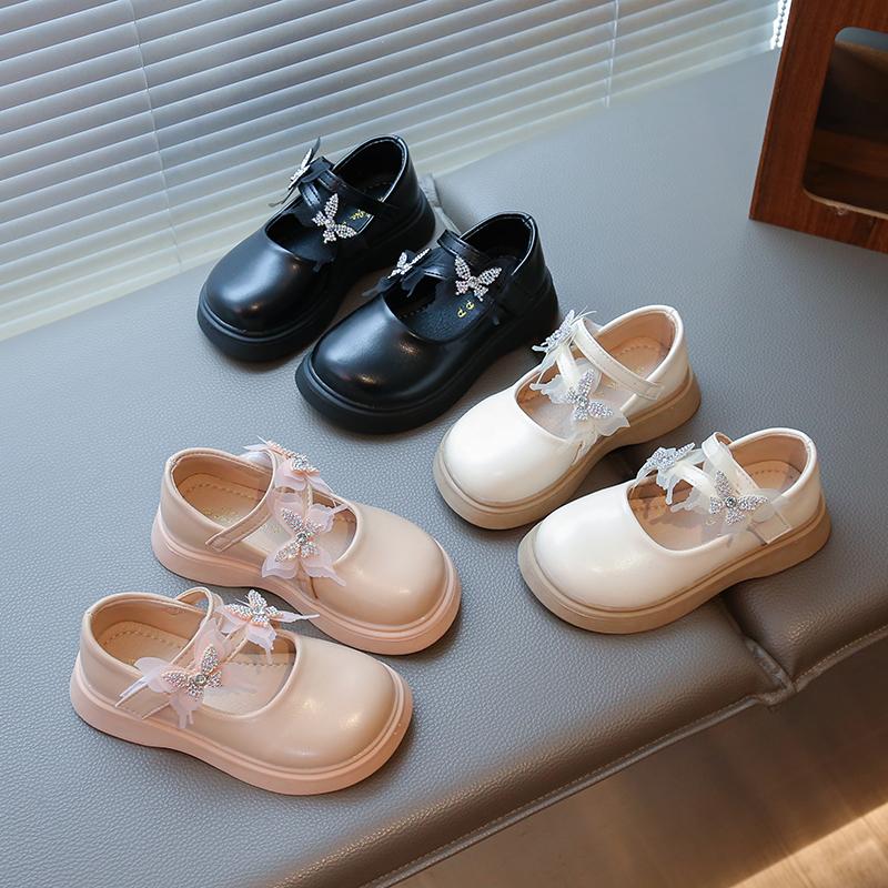 Kids Shoes New Trendy Design Party Bow Mary Jane Dress Shoes Princess Shoes Kids New Design