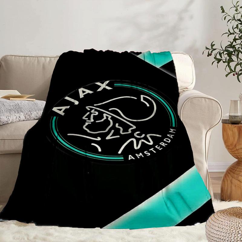 Design Emblema AFC Ajax Coperta Portatile/Coperta Morbida Coperta per Letto Adatta per Viaggi Campeggio Soggiorni Uffici Divani Regali per Fan