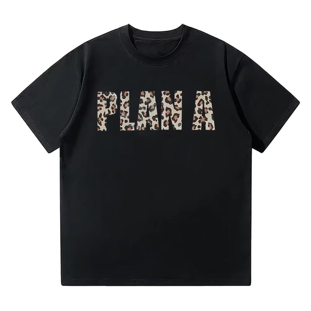 2026 Lil Tecca Plan A Tee Mens Clothing Hip Hop Gothic Harajuku Tshirt Cotton Streetwear Tees Unisex Leopard Print Tshirt 2XL
