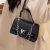 Trend niche Spice Girl Wind Chain Hand Carry Small Square Bag Versatile Personality Design Sense Single Shoulder Crossbody Bag Female