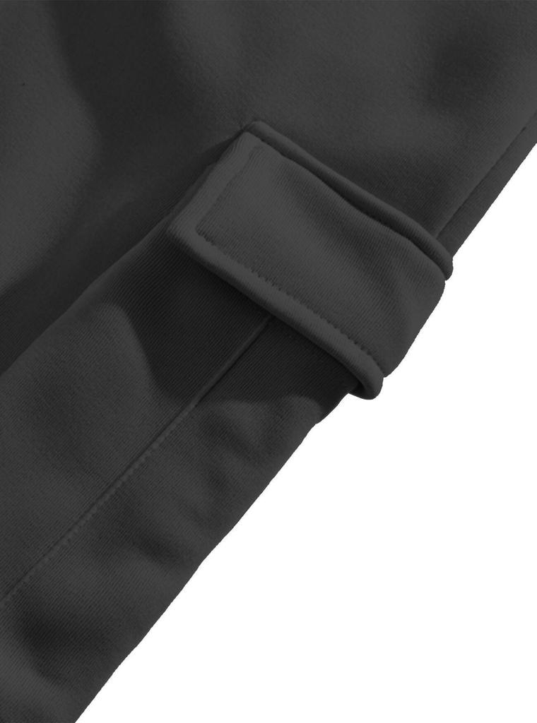 2025 European Autumn/Winter Men's Sportswear: Ribbon Hoodie & Multi-pocket Workwear Pants Set