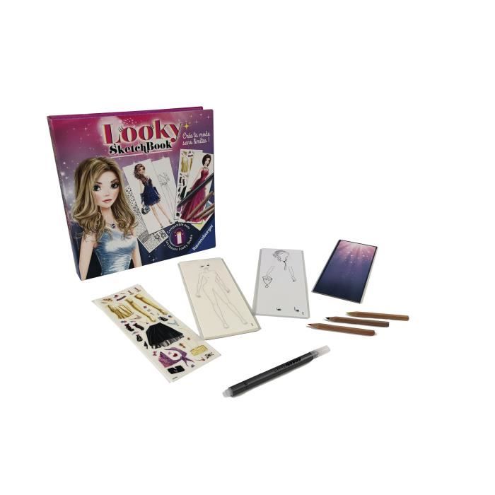 Looky Sketch Book Robes De Soirée - Ravensburger - Loisirs Créatifs - Dessins De Mode