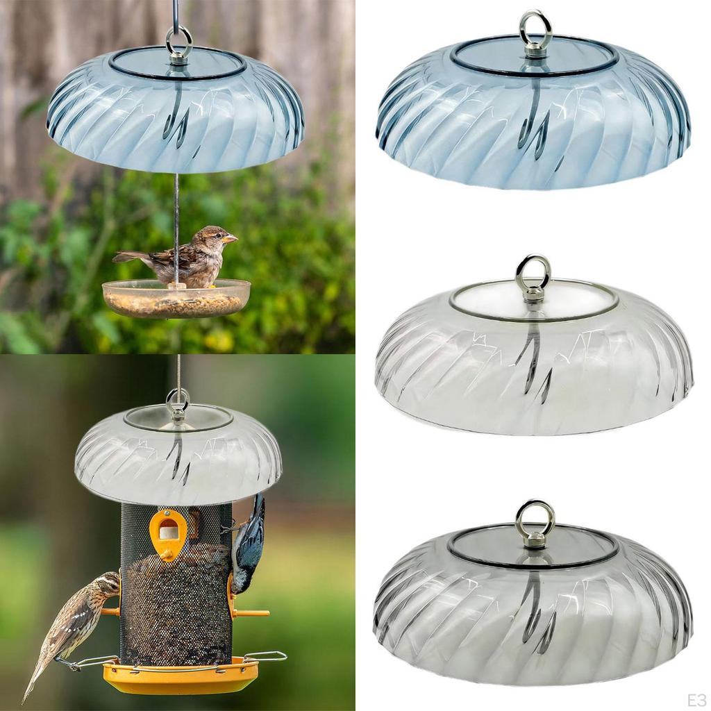 Baffle for Bird Feeders Chewproof 9.84'' Dome Cover Weather Protective Patio