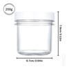 1Pcs 100/150/200/300Ml Plastic Empty Transparent Wide-Mouth Jar With Lid Cosmetic Makeup Cream Jar Loose Powder Pots Travel