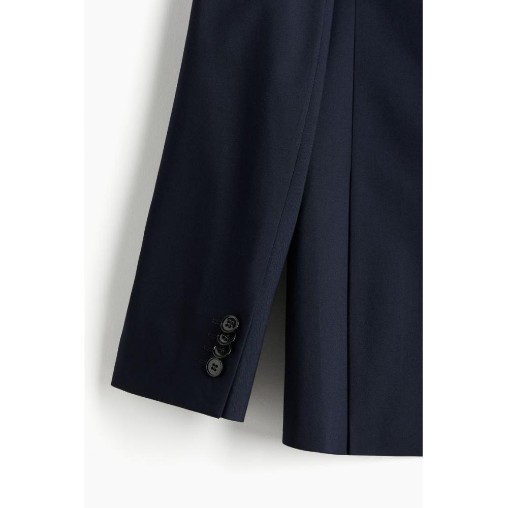H M Regular Fit Jacket Navy Blue