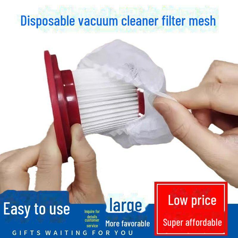 Universal Disposable Non-Woven Mesh Filter for Handheld Vacuum Cleaners