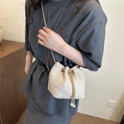 Nouveau sac pour femme été nouveau sac de plage chaîne décontracté épaule bandoulière seau sac cabas