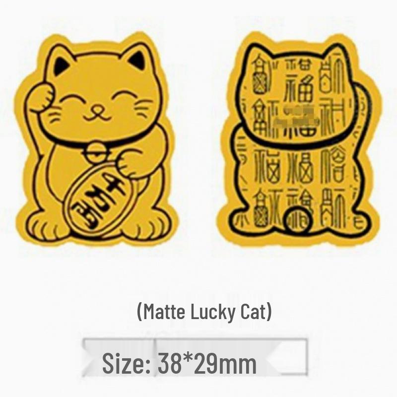 Pure Gold 999 Princess Prosperity Mobile Phone Sticker - Good Luck & Wealth New Year Gift