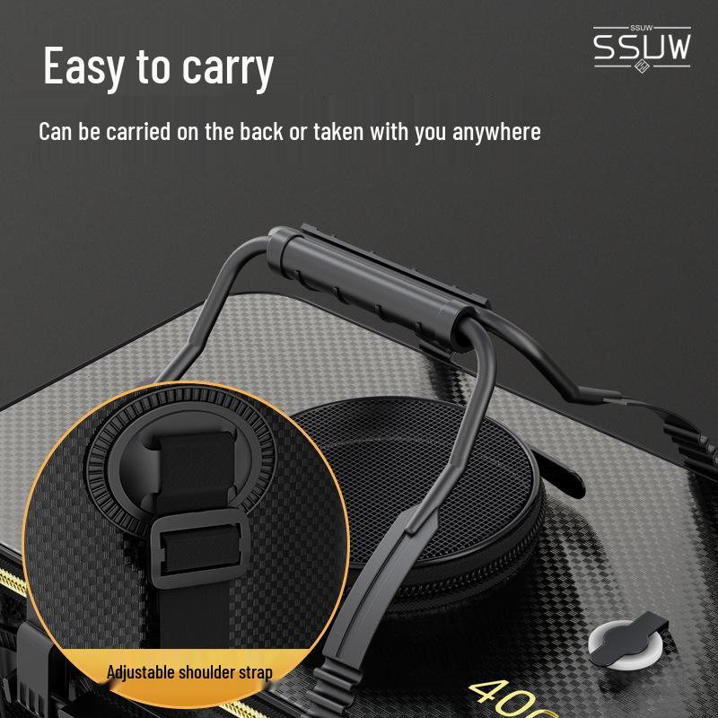 EVA Verdickter Faltbarer Fischereieimer E18 - Tragbarer Lebendfischbehälter & Mehrzweck-Angelgerät