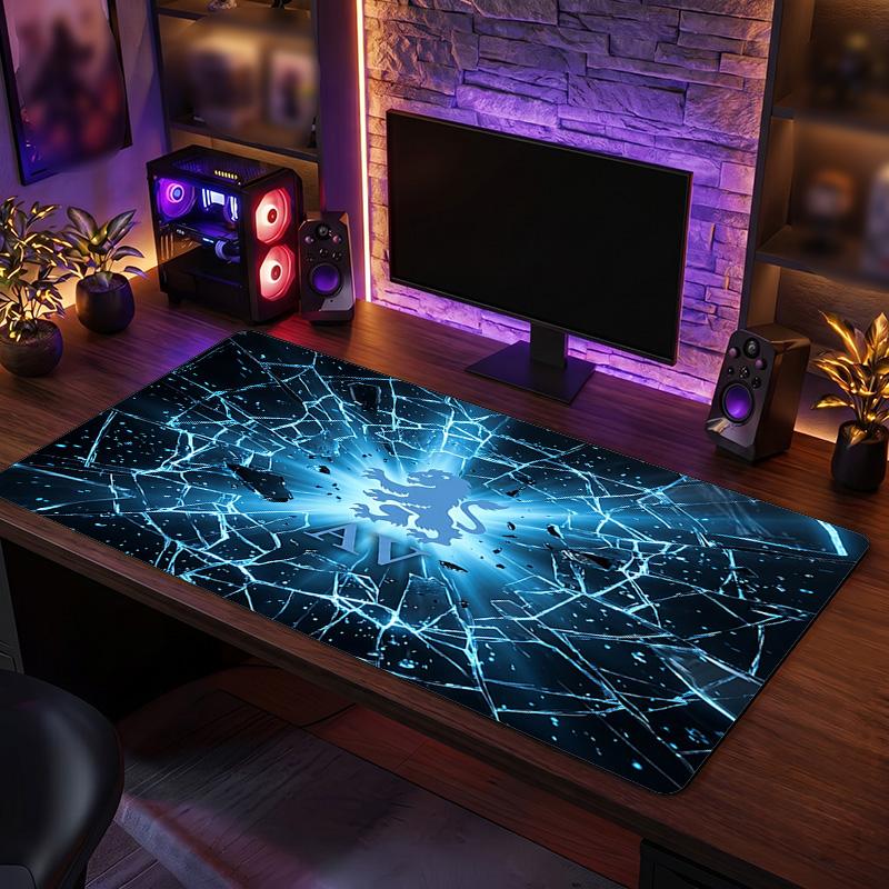 Aston Villa Football Print Large Mouse Pad, Anti-Slip Extended Gaming Desk Mat for Office Home