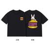 #FR2 Rabbit Burger T-shirt Printed Men's and Women's Round Neck Pure Cotton Loose Short Sleeve T-shirt